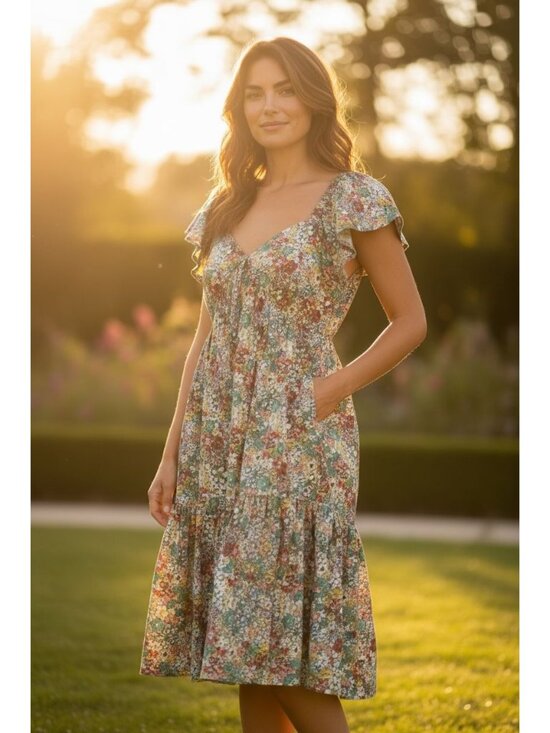 Nordstrom Dresses & Skirts - NORDSTROM Women Floral Dress with Pockets SMALL